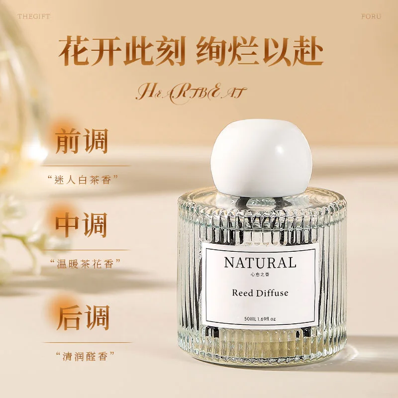 Gardenia Fireless Aromatherapy Essential Oil, Long-Lasting Indoor Fragrance Perfume for Bedroom, Bathroom & Toilet