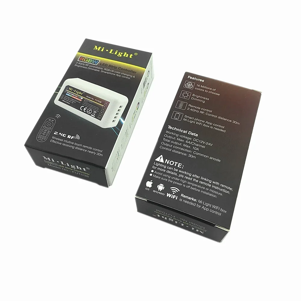 

DC 12-24V Milight 2.4G беспроводной 4-зонный Wi-Fi RF диммер mi.light пульт дистанционного управления для 5050 3528 3014 RGBW RGB RGBWW полосы света