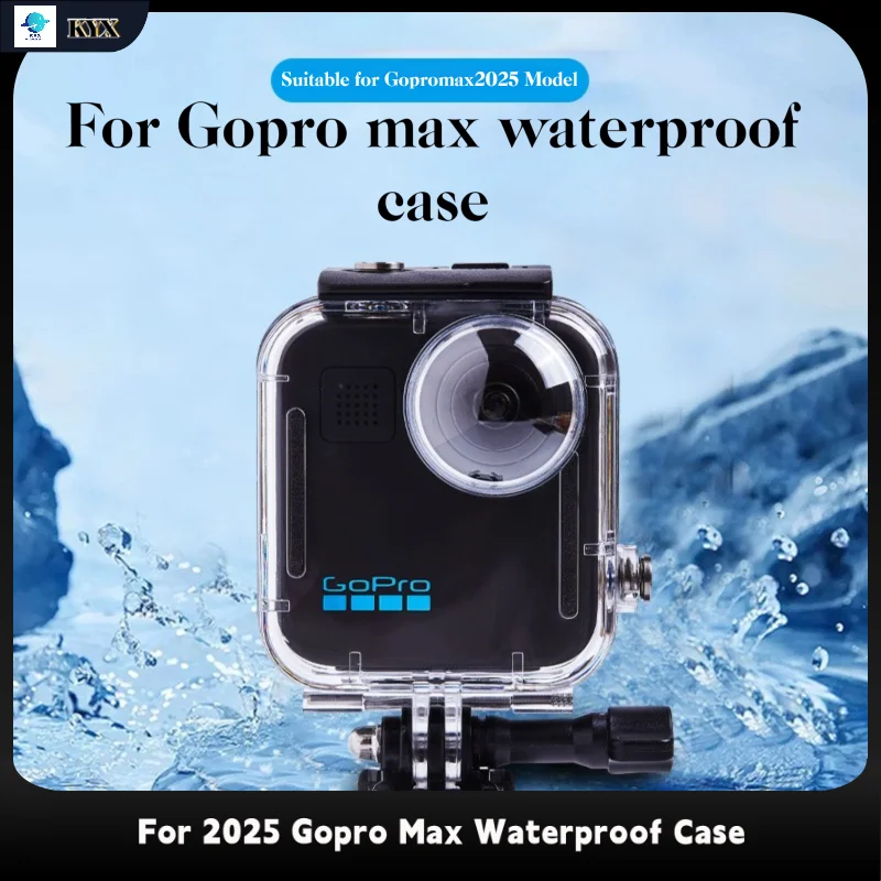 

45-Meter Waterproof Case for Action Camera Accessories with Touchscreen Upgrade Diving Housing Compatible with 2025 GoPro MAX