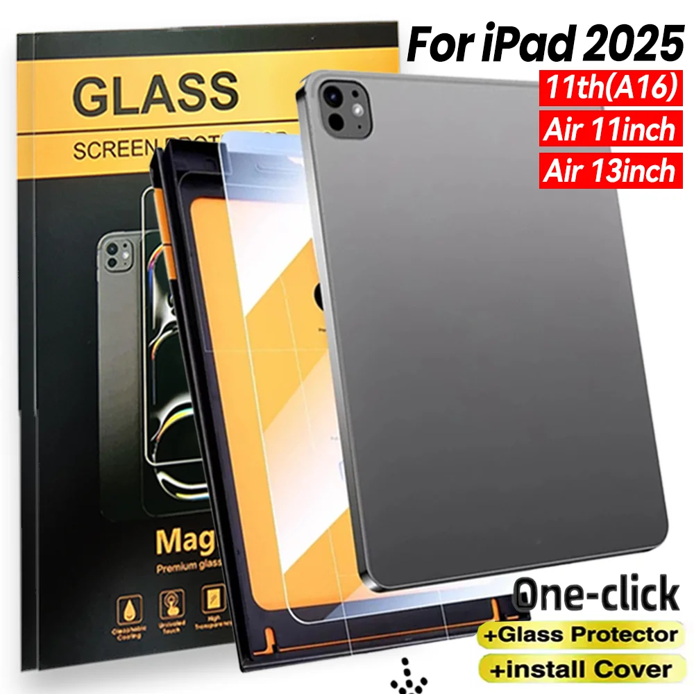 

Для Apple IPad 2025 11 (A16) Простая установка Защитная пленка из закаленного стекла Беспылезащитные пленки для IPad Air6 11 дюймов 13 дюймов