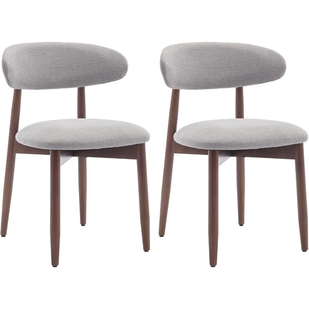 Fa- dining Szék állítsa bel 2, Koszerű Ablakszövet upholstered dining szoba fotel, Parasztház konyhai Pöffeszkedés Szék vel Cipőnyelv Dugó