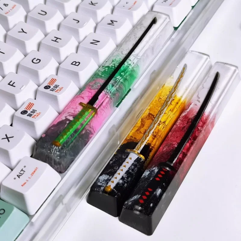 

1pcs 6.25u Resin Keycap Japan Anime Demon Slayer Artisan Spacebar Keycaps for Cherry Mx Switch Mechanical Gaming Keyboard Keycap