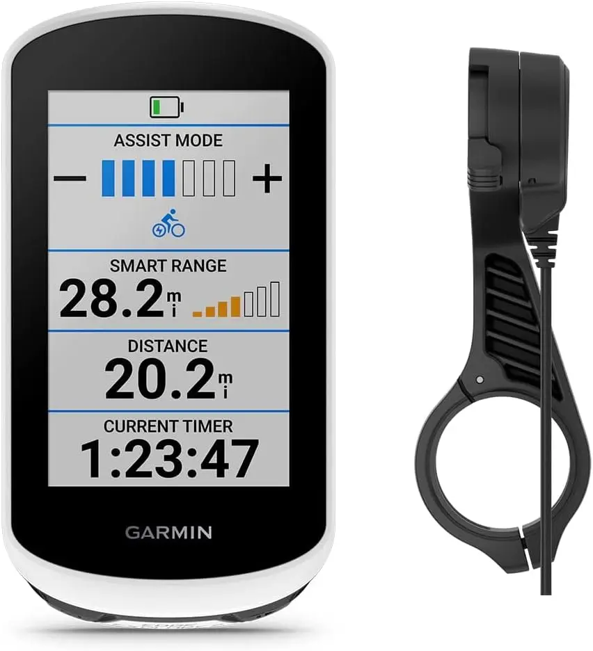 Edge Explore 2 (Power Mount) Bicycle Computer - Touchscreen & Easy to Use Cycling GPS, Maps, & Traffic Updates Bundle