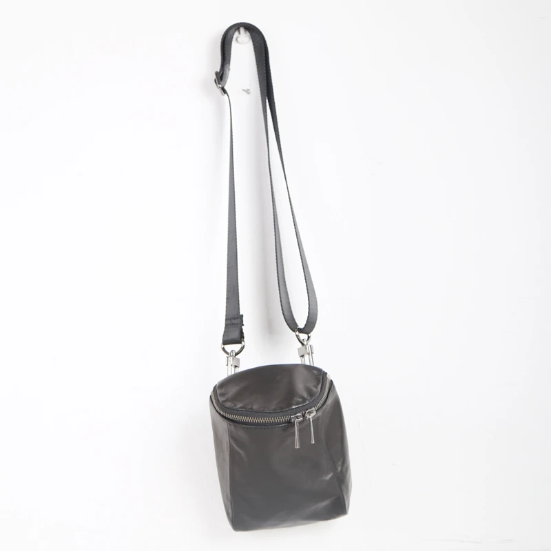 Small Messenger Bag Sheepskin Leather High Quality Mini Satchel Casual Shoulder Bag Storage Cell Phone Pack