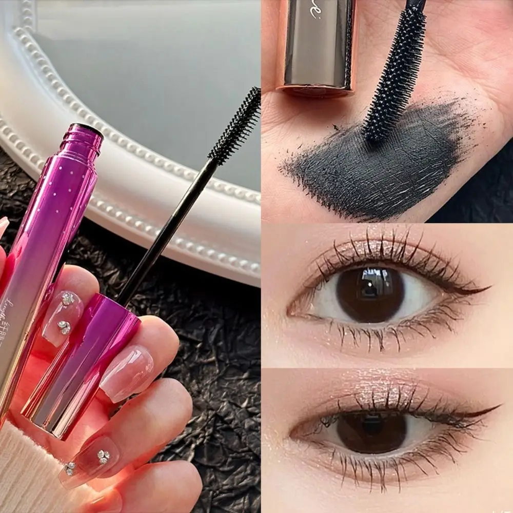 Silk Fiber Curling Mascara Cream Shaping Lengthening Eyelash Extension Eyelash Enhancer Ultra-Fine Waterproof