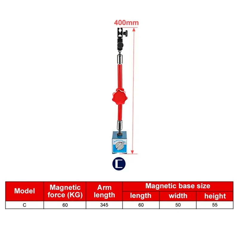 Various Sizes Universal Large Dial Indicator Magnetic Stand Base Holder High Quality Magnetic Base For Equipment Calibration - view 4