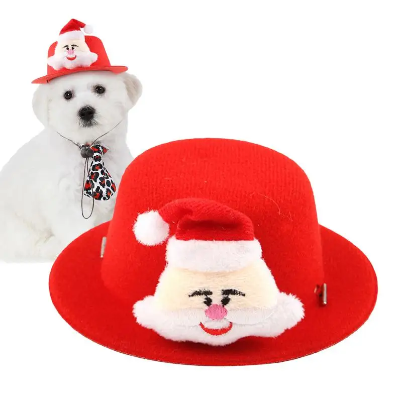 Chapeau de Père Noël IQUE Up pour chien, conception d'élan, tenue de Noël pour chien, chat, cosplay, habillage