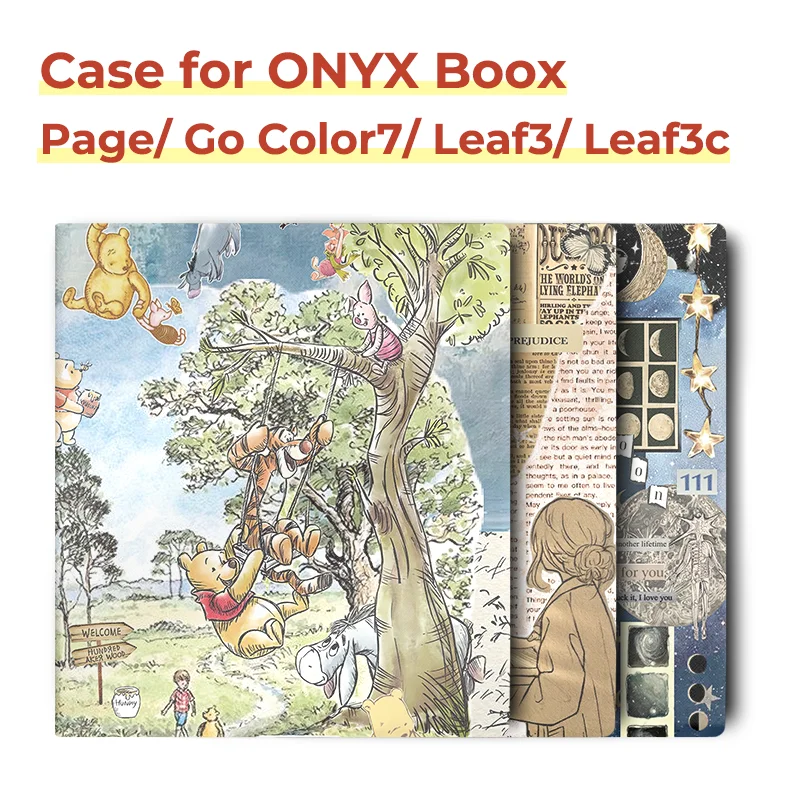 Magnetic Cover For ONYX BOOX Page and Go Color 7  Book Case For Leaf 3c and Leaf3 with Auto Wake Up Ultra Thin Smart Function