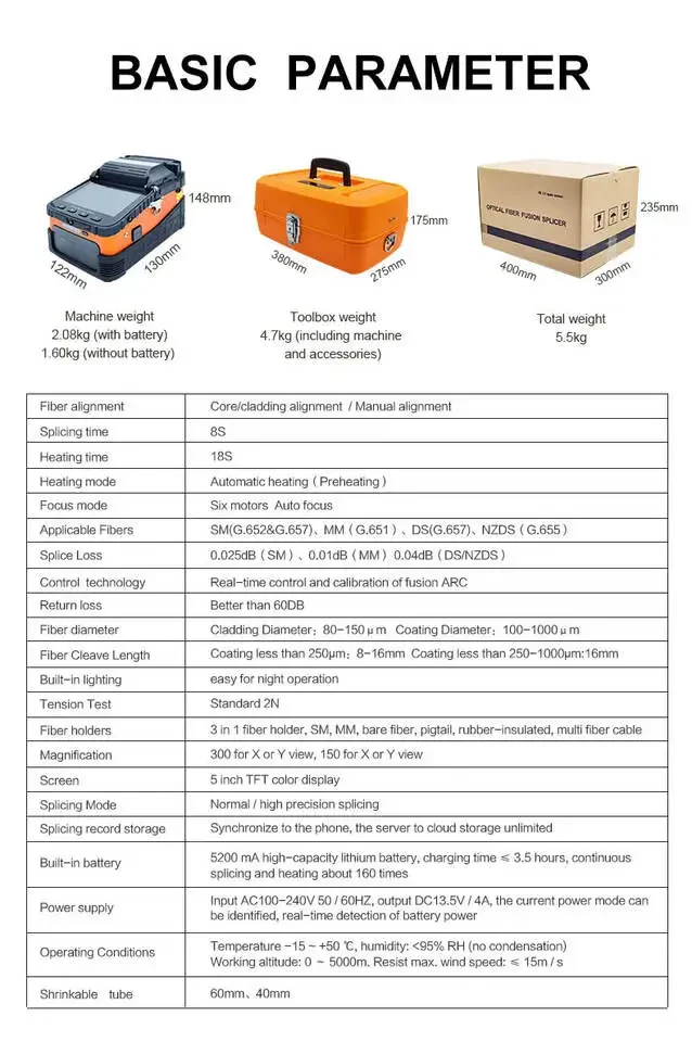 Signal Fire AI-6A fibra Fusion Splicer FTTH Project fibra ottica Fusion Splicer fibra Fusion Splicing Machine AI-6A