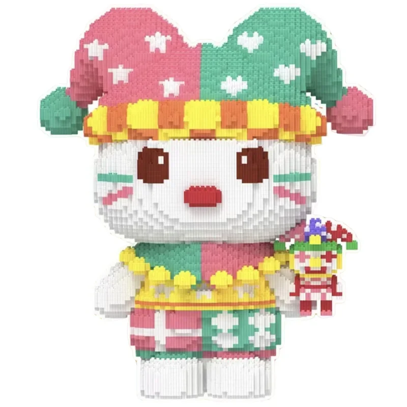 

Hello Kitty Diamond Building Block Sanrio 3D Model Puzzle Assembly Kitty Connection Mini Brick Figure Toy For Kids Gifts