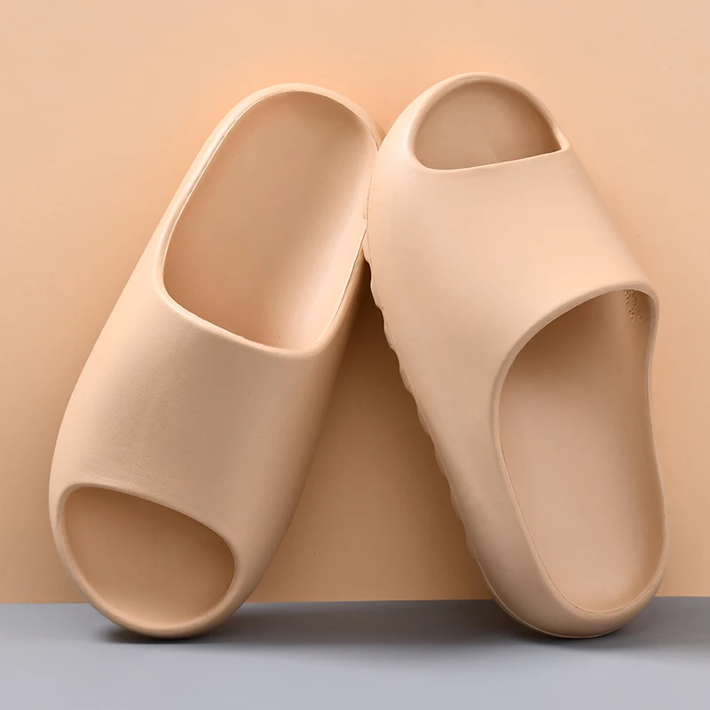 

Летние шлепанцы из ЭВА для мужчин и женщин, домашние мягкие тапочки с толстой подошвой, модные шлепанцы с открытым носком, пляжная обувь, домашняя обувь, размеры 36-45