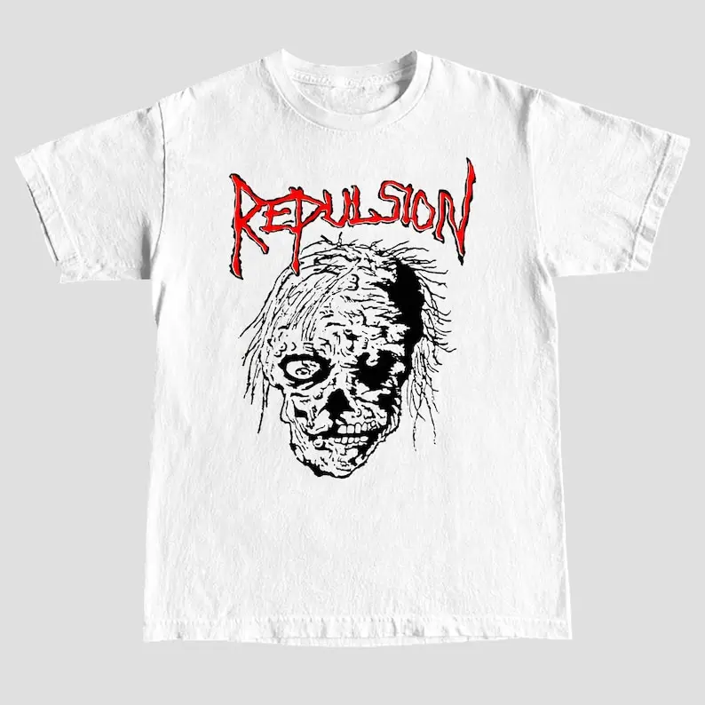 

Repulsion T-Shirt Adult Regular Fit O-Necked Tees Cotton Men's Printed Tops