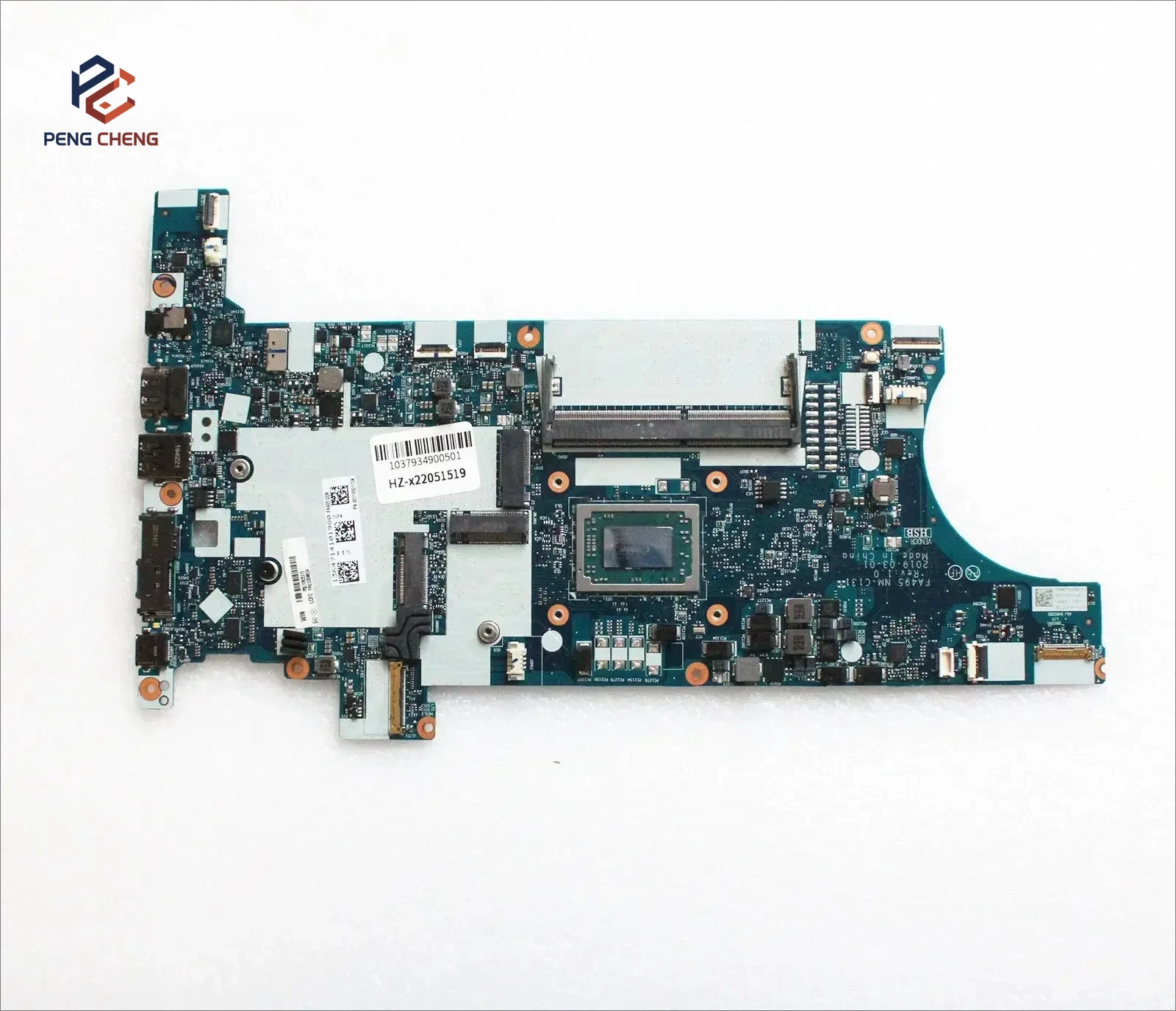 For Lenovo Thinkpad T495 Motherboard NM-C131 Laptop  Mainboard  with R3-3300 R5-5500 R7-3700 8G RAM FA495