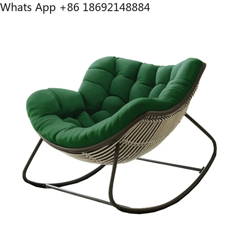 Integrated rocking chair seat cushion, single sofa hanging basket indoor and outdoor general cushion, waterproof/120 100 10cm - view 5