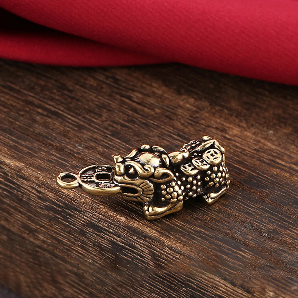 

6pcs Retro Animal Brass Charms Diy Key Ring Vintage Decorative Ornament For Bag Jewelry Making Gift Small Lightweight Durable