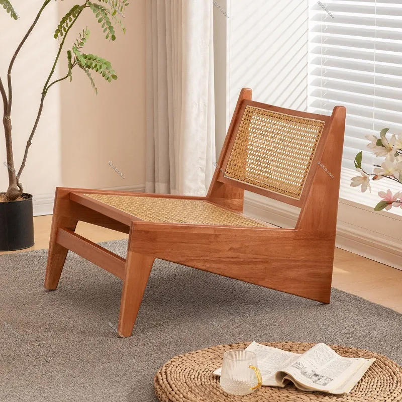 

PremiumImportedSolidWoodLazySofaChair,RattanWeaveMeditationSeat,CourtyardBalconyLounge,HealthyEcoFriendlyDesignerStool