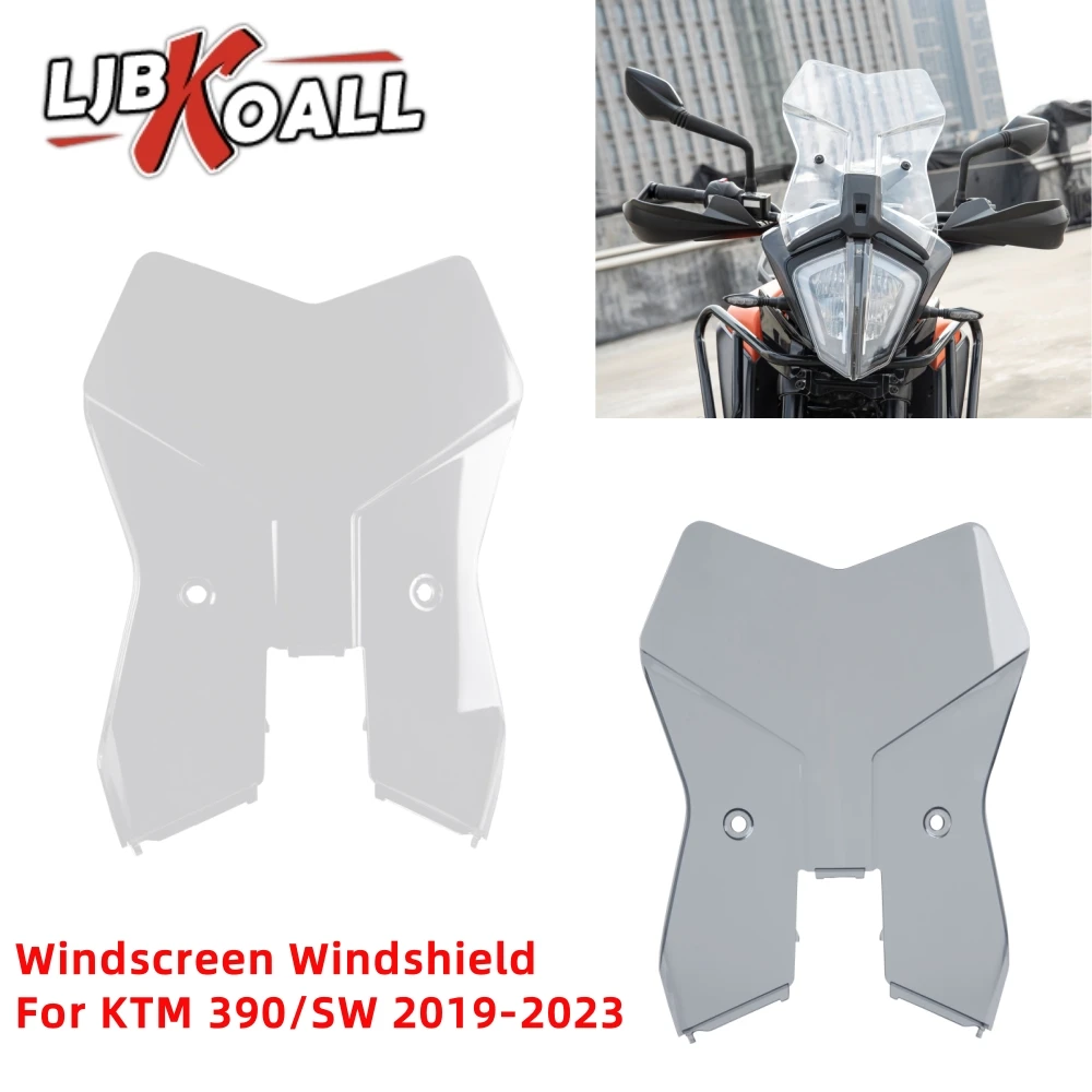 

LJBKOALL Windshield Windscreen for KTM Duke 390 Adventure ADV SW Wind Deflector Windshield Motorcycle Windscreen 2019-2023