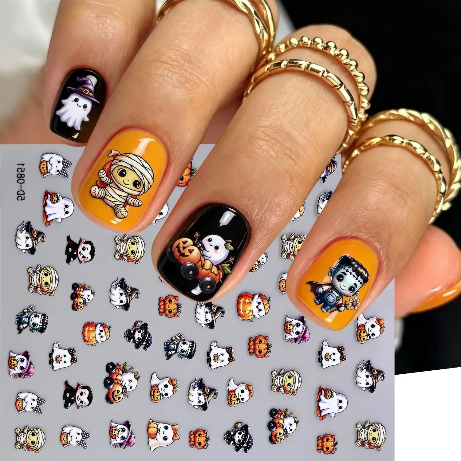 5D Emboss Halloween Nail Art S - Nail Art Vampire review and price