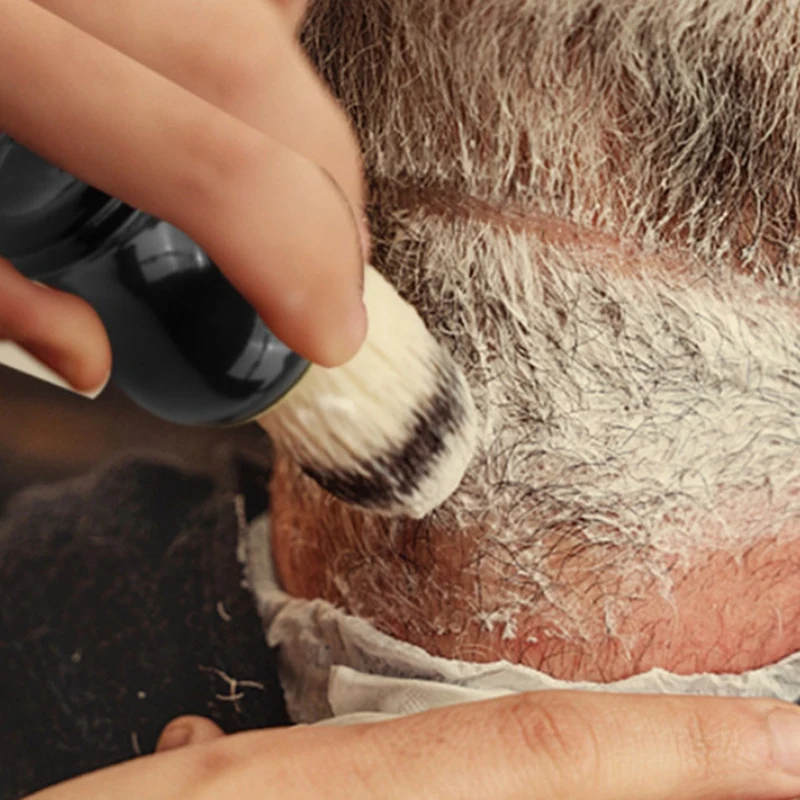 男性用シェービングブラシセット,理髪店,シェービングツール,洗顔,耐久性,取り付けが簡単,使いやすい