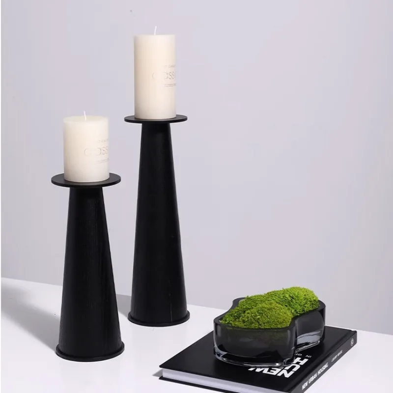 Modern simple metal geometric candle holder,  sales department, hotel office ornament, soft decoration