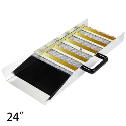 Compact 24inch Aluminum Alloy Sluice Box for Gold Panning Prospecting Lightweight Portable w/Miner's Moss River Creek Dredging