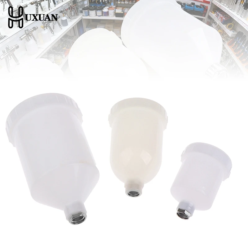 

125 мл 250 мл 600 мл пластиковый распылитель краски горшок распылитель чашка воздушная гравитационная подача Fastmover резьбовой разъем для инструментов распылителя