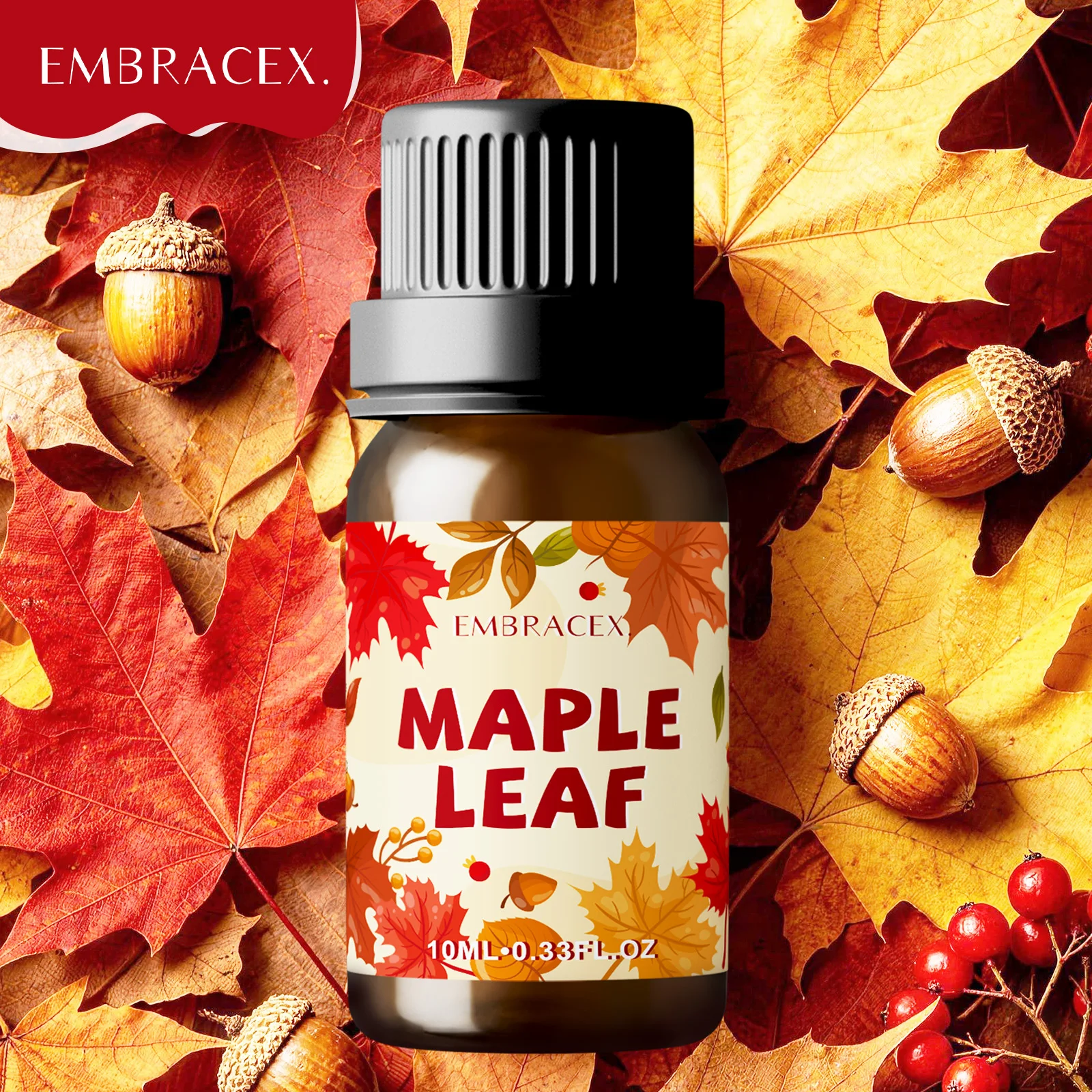 10ml Maple Leaf Fragrance Oil Fall Atmosphere Autumn Scent Aroma Diffuser Oil Fragrance & Odor Removal Car Air Freshener Gift