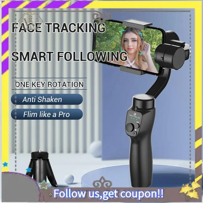 

New F10 3-Axis Handheld Gimbal Stabilizer APP Face Tracking Selfie Stick For Smartphone Vlog Anti Shake Video Recording Easy Ins