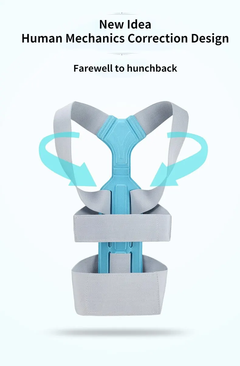 Posture Corrector Adjustable Back Support MenWomen Back Clavicle Spine Shoulder Correction Brace Belt Strap Comfortable