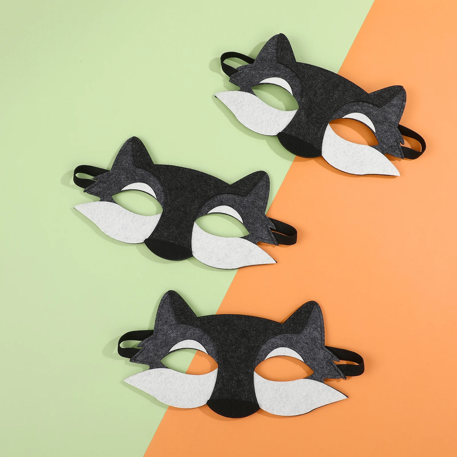 หน้ากากคอสเพลย์สัตว์ 20 ชิ้น หน้ากากหมาป่าครึ่งหน้า สำหรับงานปาร์ตี้ฮาโลวีน ชุดแฟนซี หน้ากากผ้าสักหลาด งานฝีมือ DIY อุปกรณ์เสริมสำหรับเล่นบทบาทสมมติ