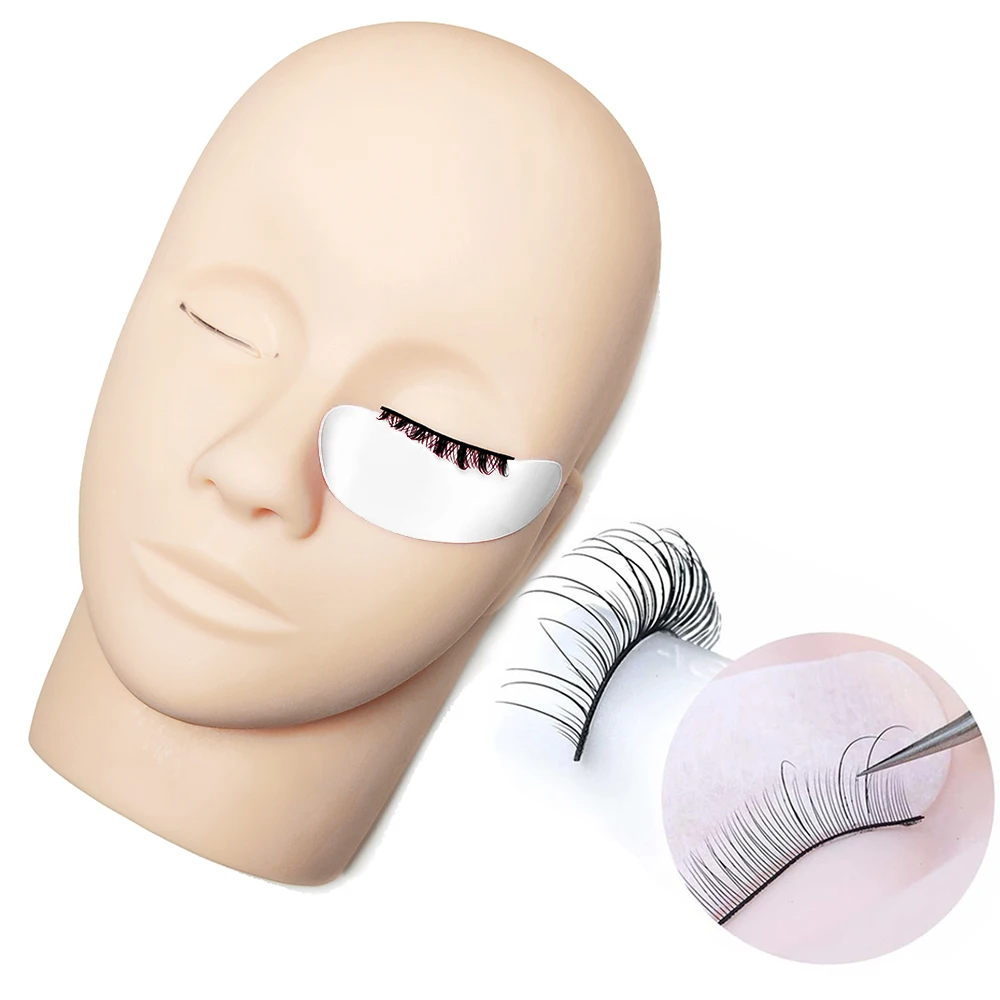 Training Lashes Mannequin For Eyelash Extension Beginners Handmade Practice False Eyelashes Pads Teaching Eye Extension Tools