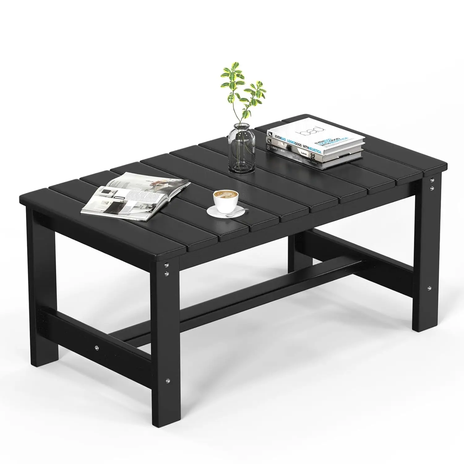 

Уличный кофейный столик, всепогодный прямоугольный столик для патио, террасы, сада, на заказ