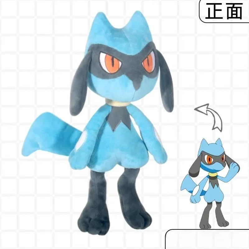 

Pokemon Plush Pikachu Riolu Doll Mega Lucario Greninja Ash Ketchum Toy Bulbasaur Heracross Pidgeot Charizard Snorlax