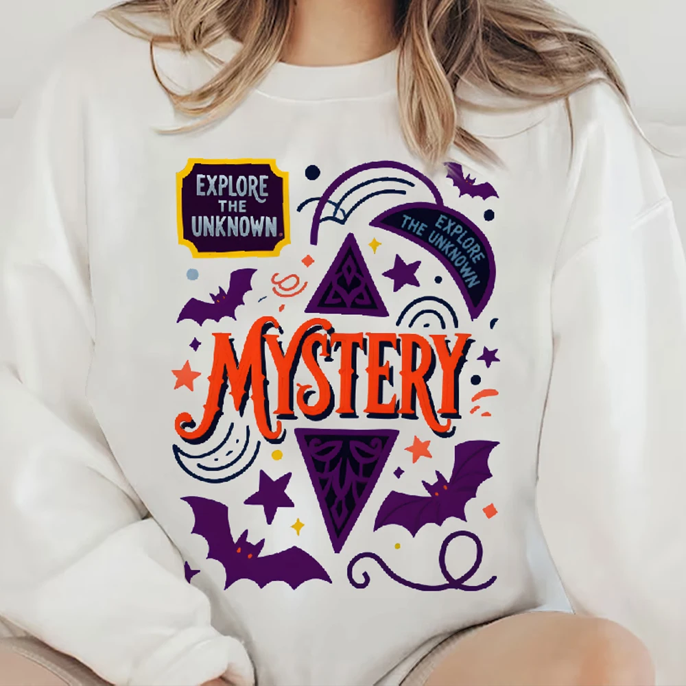 

Casual Crewneck Fashionable 100% Cotton Hoodie Comfortable Soft Breathable Loose Fit Sweatwear Gift For Her Mystery Halloween