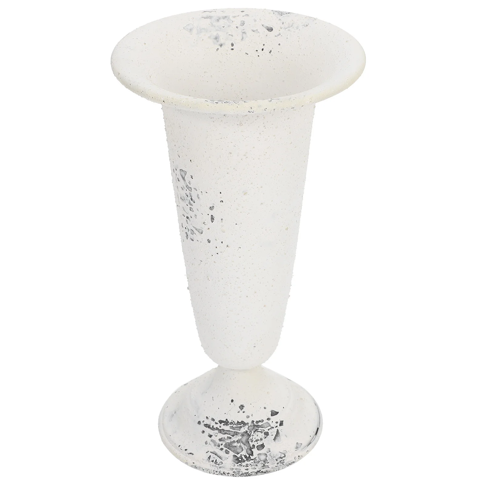 

Vintage Metal Iron Flowerpot Rustic Urn Vase for Home Office Decor Table Centerpiece Flower Arrangement Container Plant Holder