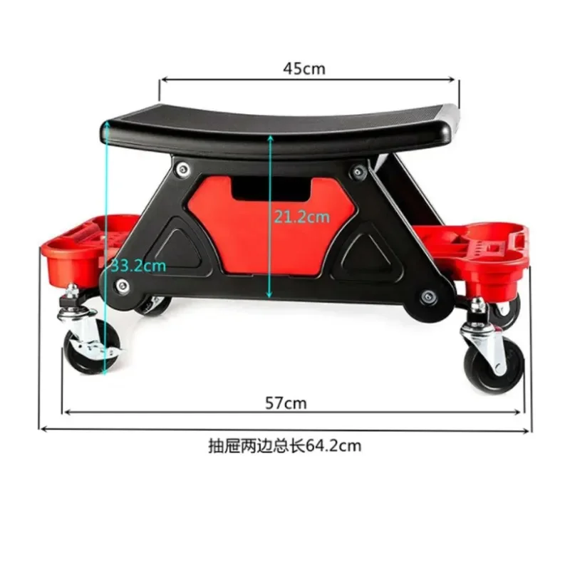 

Car Multi-Function Chair Mechanic For Wax Polishing Projects Car Creeper Stool Chair Mobile Creeper Seat Car Wash Supplies 1PC