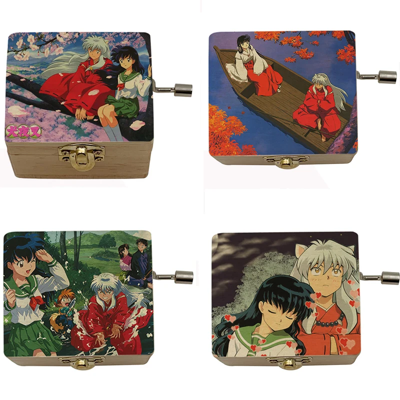 To Love\'s End Futari no Kimochi from anime movie InuYasha Wooden Music Box Chritmas party New Year girlfriend wife Gift