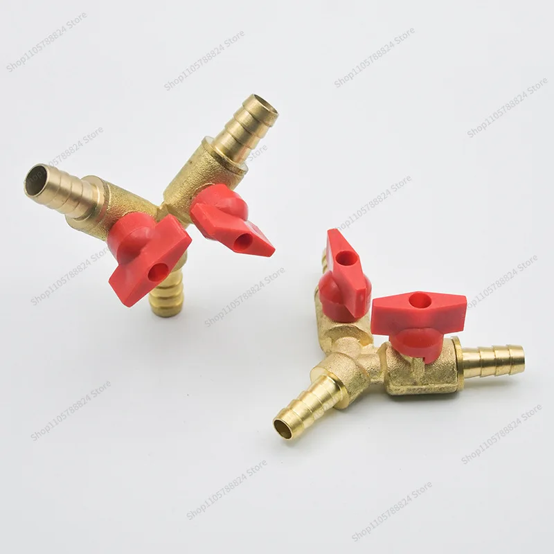 For herringbone horn three-way valve trachea gas valve three-way valve with switch