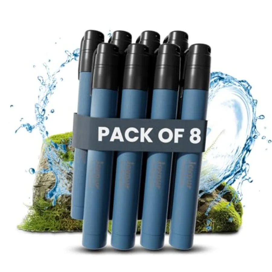 

Portable Water Filter Straw Survival Essential Camping and Hiking Gear Water Purification Straw for Travel Biking and Emergency