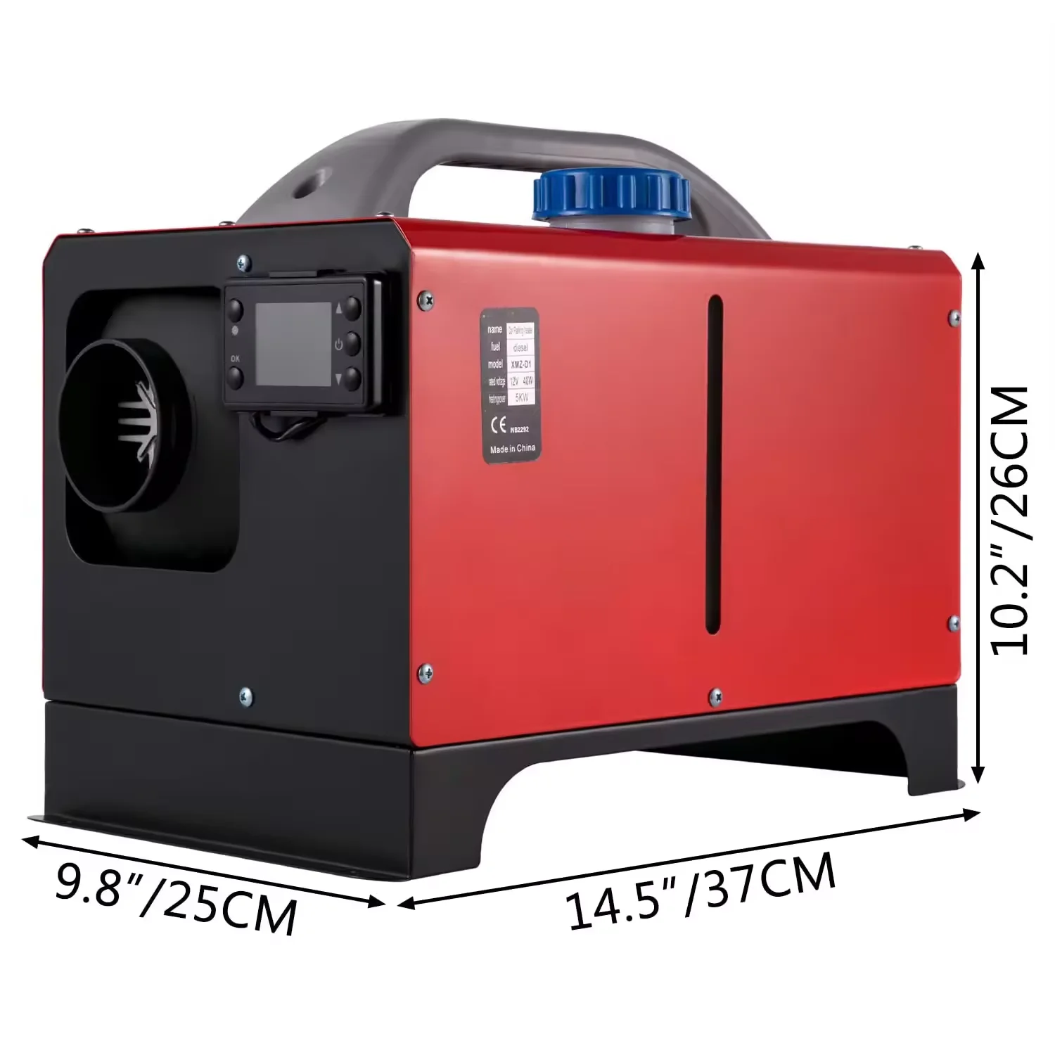 Portable Diesel Air Heater 5KW 8KW 12V 24V Fast Heating Parking Heater LCD Monitor Remote Control for Motorhome Van Garage