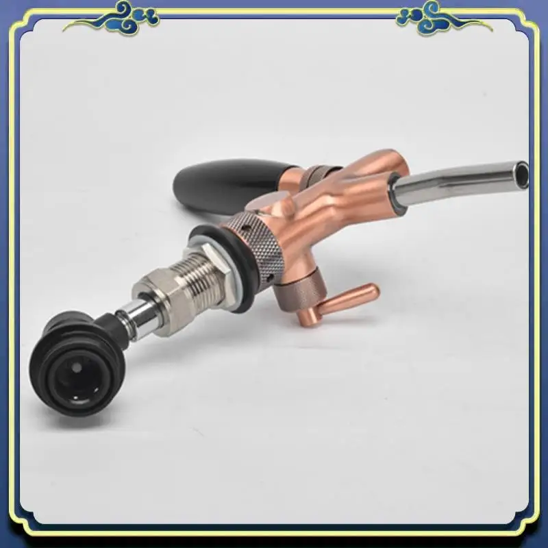

Latest Adjustable Draft Beer Tap With Liquid Ball Lock Disconnect Chrome Plating Flow Control Beer Faucet Homebrew Kegerator