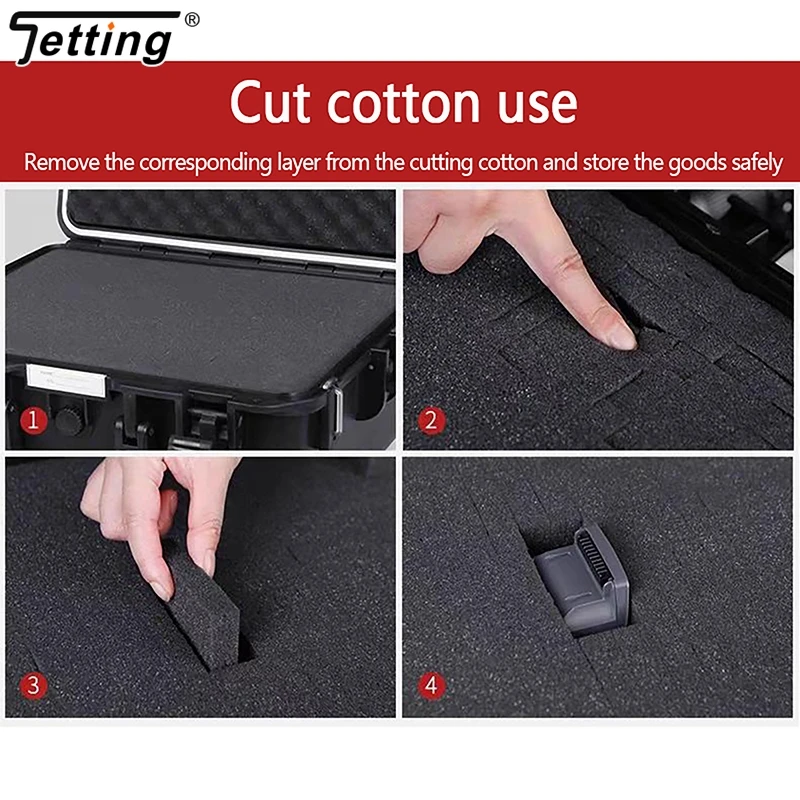 1Pcs Pre-cutting Foam Insert High Density Pick Pluck Toolbox Foam Power Tool Hard Case And Flight Case Grid Sponge