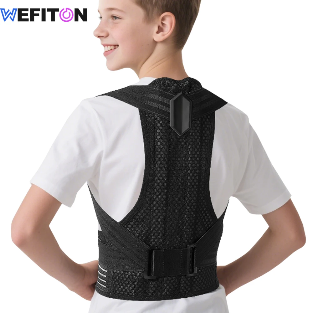 1PCS Posture Corrector for Kids & Teens - Adjustable Back Brace with Shoulder Pads - Spine Support to Prevent Slouching