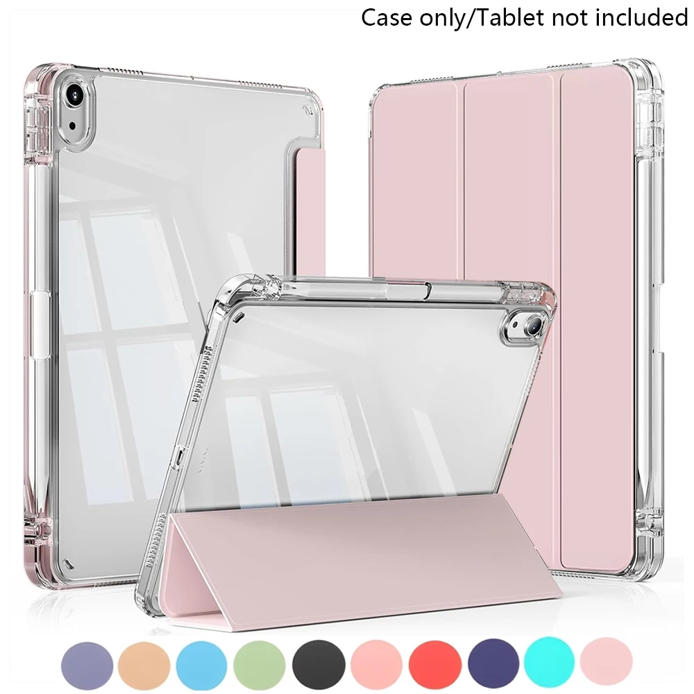 Crystal Acrylic Protective Tablet Case for iPad Gen 5/6/7/8/9/10/11 Air 1/2/3/4/5/6/7 pro 11 Mini 6/7 Universal Tablet Cover