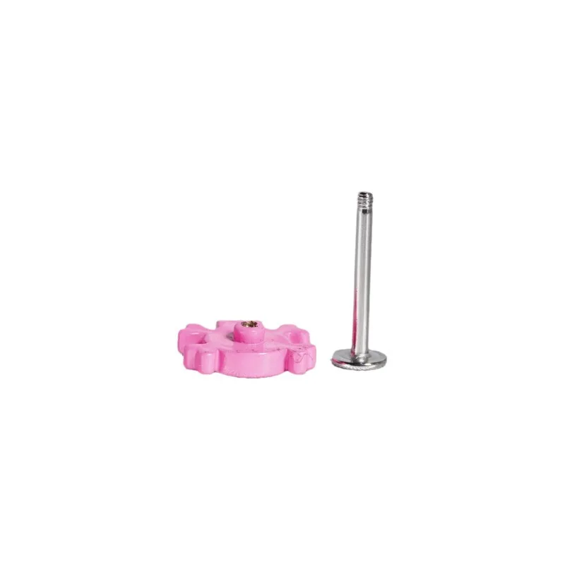 Skull Pink Black Lip Studs Labret Rings Earrings Titanium Steel Sweet and Cool Babes Lip Piercing Jewelry
