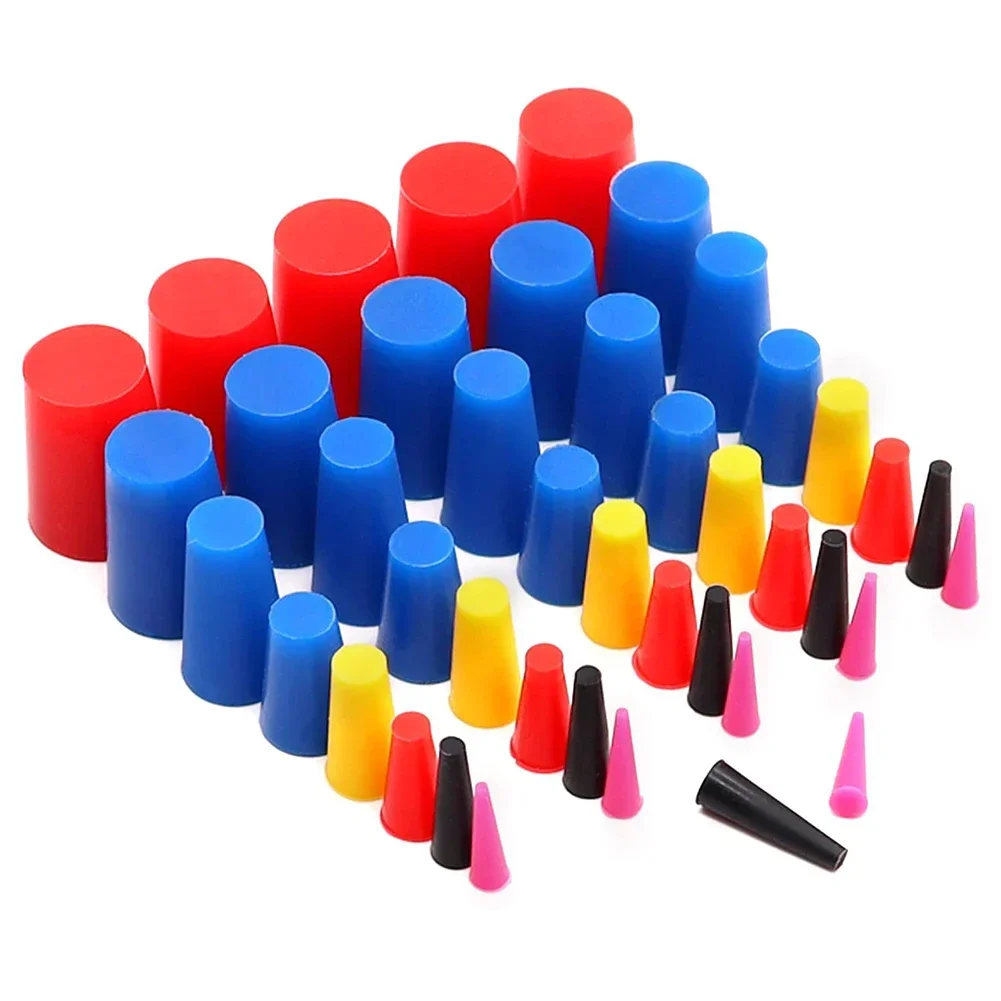 New High Quality Tapered Plug Silicone Rubber 40Pcs Useful 1/16