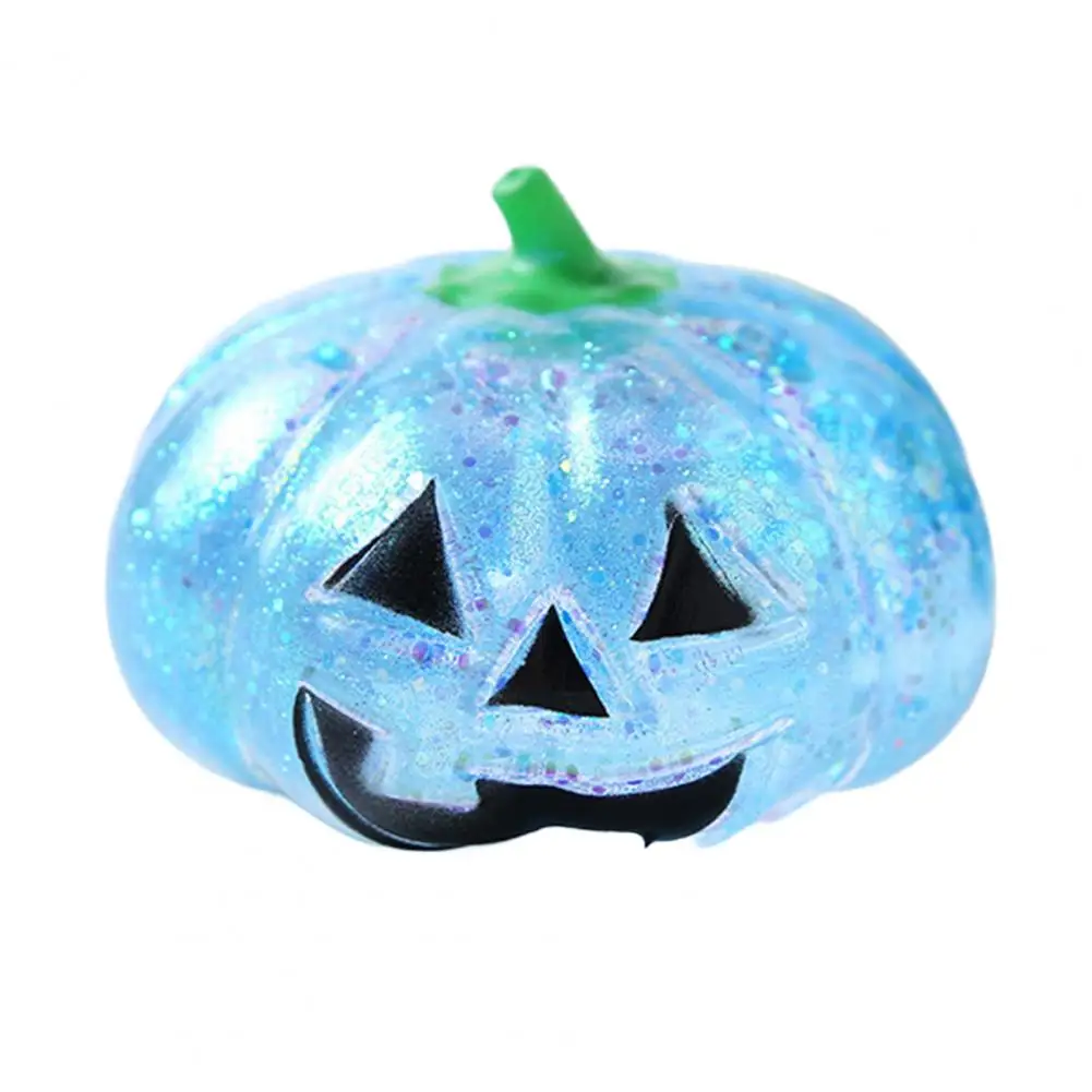 Juguete antiestrés de calabaza de dibujos animados, Tpr suave, cabeza de calabaza de Halloween, juguete para apretar para aliviar la ansiedad, juguete antiestrés para adolescentes