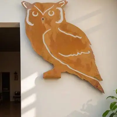 

Owl-Shaped Iron Garden Stake Tree Branch Decorative Yard Ornament Durable Outdoor Metal Land Decoration Garden Supply Rods Stump