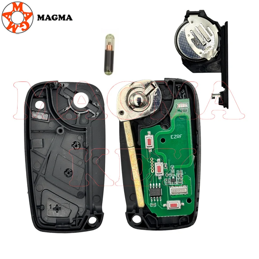 MAGMA 433MHZ ID48 3 أزرار إنذار مفتاح السيارة عن بعد لشركة فيات Ducato Iveco بيجو الملاكم سيتروين التتابع 2006 2007 2008 SIP22 شفرة #3