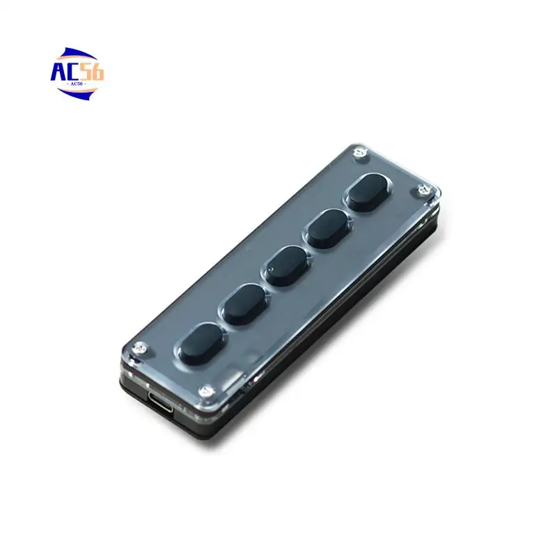 

AC56-5 Keys Custom Keypad Macro Programmable Bluetooth Keyboard Copy Paste Rgb Button Gaming Mechanical Keyboard
